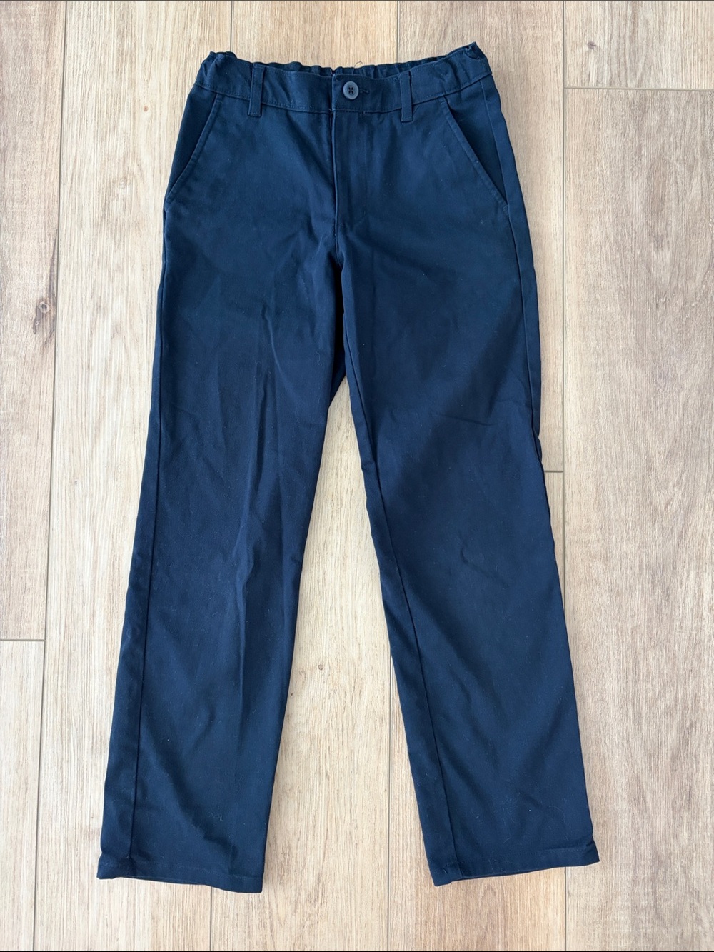 Nautica Boys Navy Straight-Leg Uniform Pants